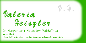 valeria heiszler business card